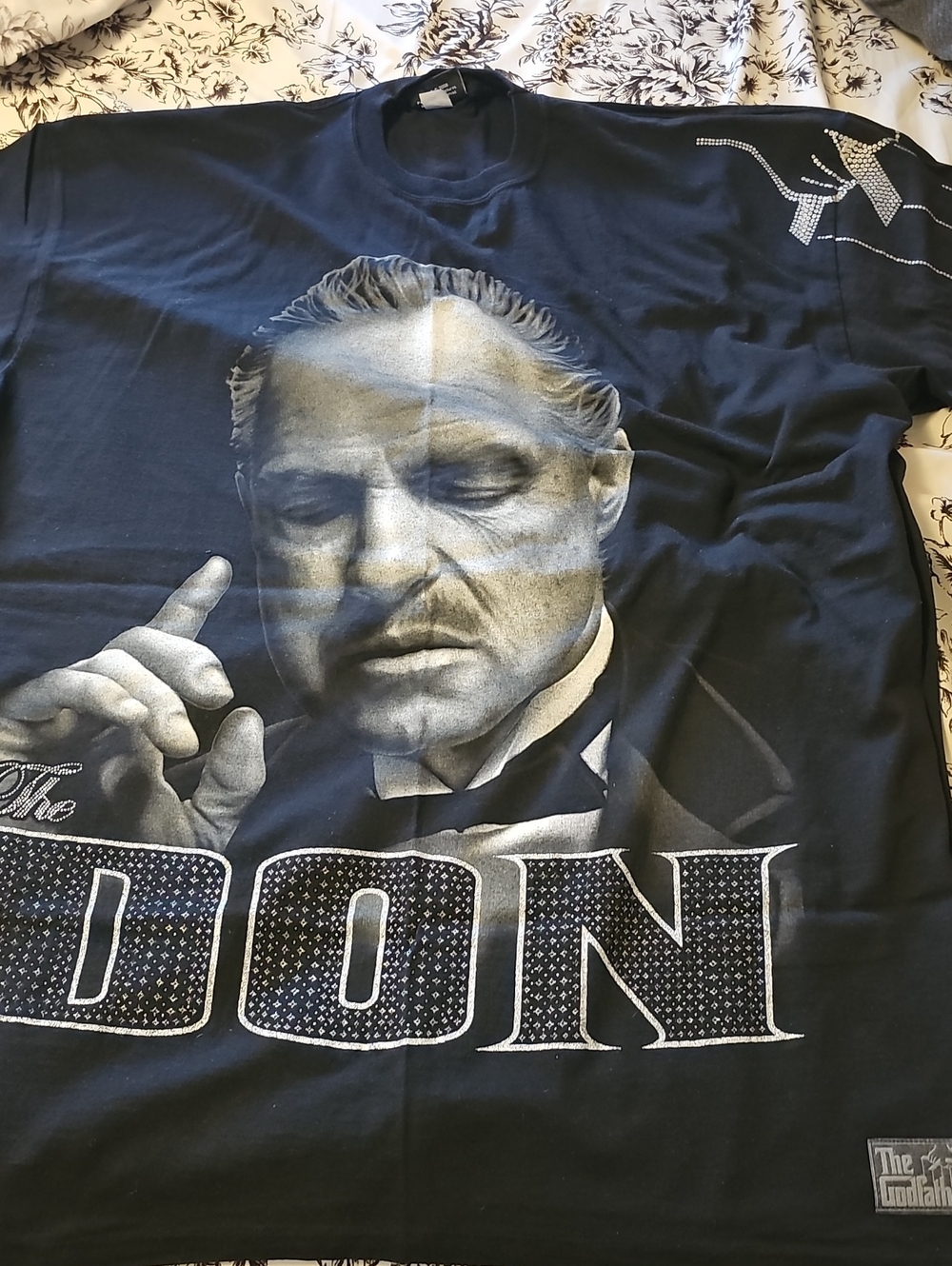 Men's Black Graphic 'The Don' Crew Neck T-Shirt